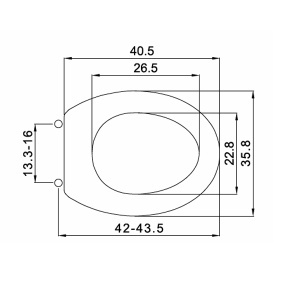 Daska za WC šolju Duraplast bela Airbag Metaform 101B44004 - Img 2