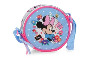 Dečija Torba Na Rame Disney Minnie Flowers Poliester 14x14x4cm plava roze