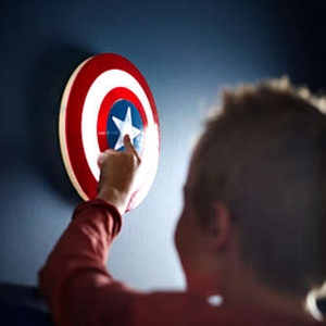 Dečija zidna lampa 3D Marvel Captain America 71940/32/P0 - Img 3