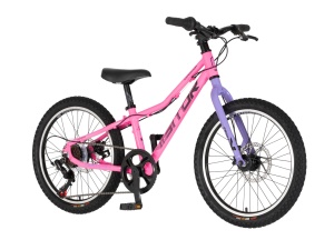 Dečiji bicikl Junior 20in 10in 115-135cm tvrda Alu 7 brzina roze Visitor Proxy D2 1203149