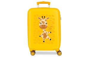 Dečiji Kofer Roll Roads Happy Pets ABS 40x55x20cm 37L žuta