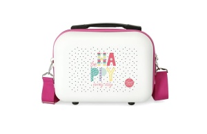 Dečiji neseser Movom Happy Time 29x21x15cm ABS 9,14L bela roze