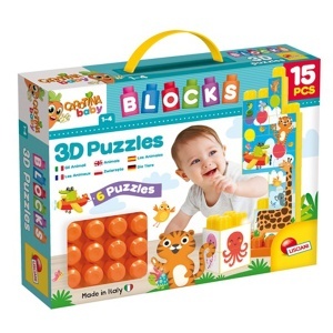 Edukativne igračke 3D slagalica kocke životinje Lisciani 46183