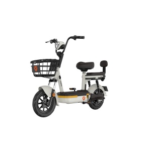Električni bicikl Yadea Teena 48V 12Ah 240W beli - baterijski gradski bicikl sa korpom - Img 2