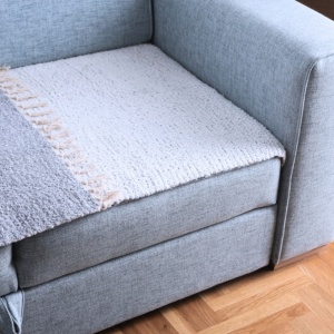 Fleker 70x70 siva/bela 024889