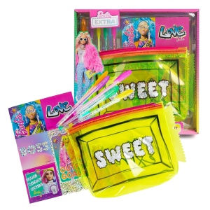 Fluoroscentni neseser sa dodacima Barbie Extra 1037760