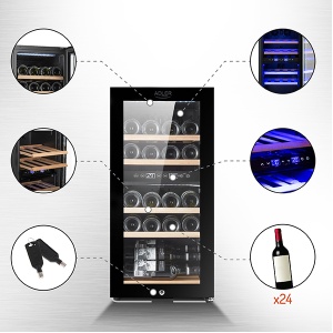 Frižider za vino 60L 24 flaše Adler AD8080 - Img 2
