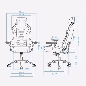 Gejmerska stolica Elegant Black Uvi Chair 1042771 - Img 4