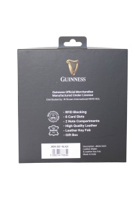 Gift box: novčanik muški kožni 120x90x20 mm i kožni privezak GS01 Guiness  - Img 14