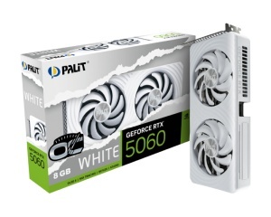 Grafička karta Palit GeForce RTX 5060 White OC, 8GB GDDR7, 128bit, bela