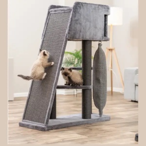 Grebalica i penjalica za mačke Active Trixie sa rampom 122 cm siva