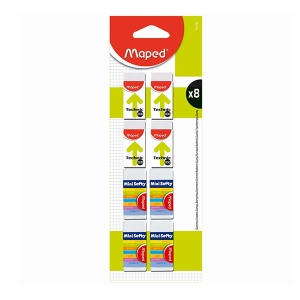 Gumica Maped Mini tehnic+softy 4+4 blister M011782