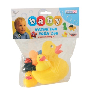 Igračke za bebe Bebi patkice za vodu 5kom UNIKATOY U23196