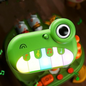 Interaktivni bebi stočić sa pianom Dino sto - Img 2