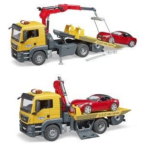 Kamion MAN TGS šlep služba i auto roadster Bruder 037505 - Img 3