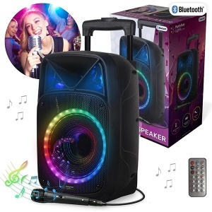 Karaoke zvučnik za zabave sa mikrofonom Bluetooth Soundlogic 48306 - Img 4