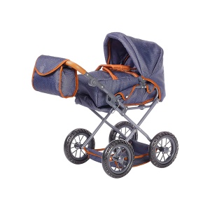 Kolica Ruby sa torbom i korpom teget Knorr Toys 631306