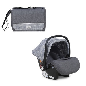 Kolica za bebe set Sena Grey squared Lorelli 10021612100 - Img 3