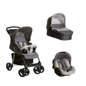 Kolica za bebe trio set Shopper Hauck A026433 STONE GREY