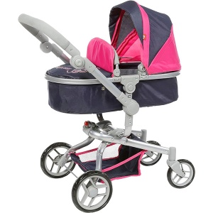Kolica za lutke Boonk Diadem roze-siva Knorrtoys 90925