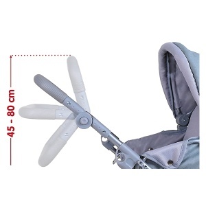 Kolica za lutke Coco Jeans Pink 55x43x81cm Knorr 90720 - Img 3