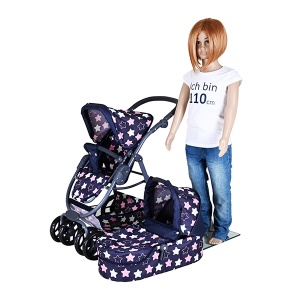 Kolica za lutku Coco Star blue Knorr Toys 907432 - Img 2