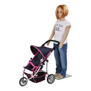 Kolica za lutku Jogger Lio Unicorn teget 59x35,5x63,5cm Knorr 165764 - Img 2