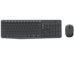 Komplet tastatura i miš MK235 crno-sivi Logitech bežični YU raspored