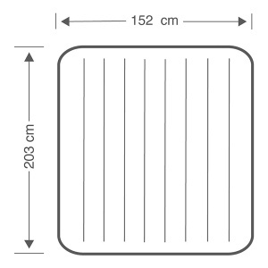 Krevet na naduvavanje 203x152x25cm sa ručnom pumpom Intex 64765 - Img 3