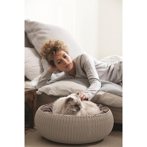 Krevet za kućne ljubimce Cozy boja peska 540x540x202mm Curver CU 228812 - Img 3