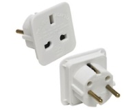 Kućište za disk Adapter Euro utikač - UK utičnica bela E-Green OST04251