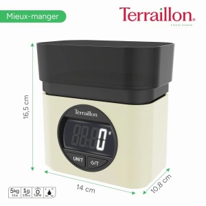 Kuhinjska vaga Terraillon 15111 Bazz Mythique srebrna - Img 3