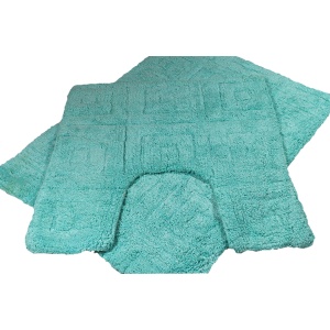 Kupatilski set 2u1 Quadro 50X70 i 50X50 tirkiz 6664