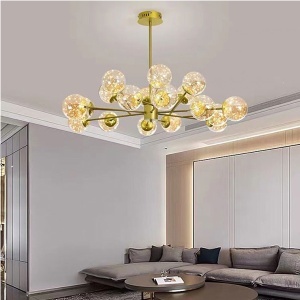 Led luster 63W 3000K zlatna Colin Elmark 955COLIN108/18 - Img 2