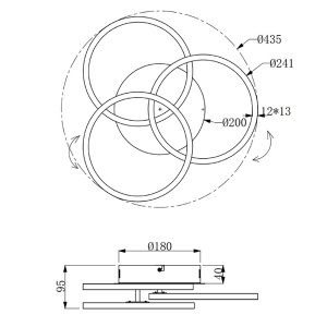 Led plafonjera Circle 27W 2700-6000K Trio lighting R62823132 - Img 2