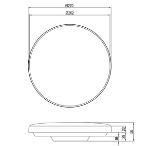 Led plafonjera Spica 18W 4000K IP44 Trio lighting R67851101 - Img 3