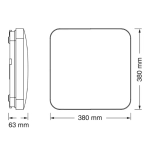 LED pravougaona plafonjera 36W 6500K IP20 Osram 4099854649028E - Img 2
