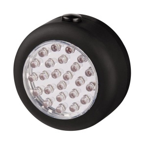 Led radna okrugla lampa crna sa kukom za kačenje Hama 107269 - Img 1