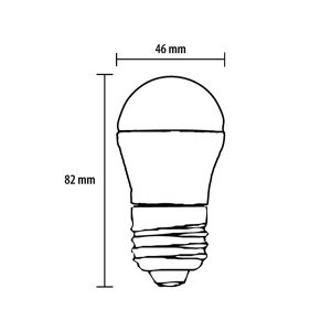 LED sijalica lopta hladno bela 5W Prosto LS-G45-CW-E27/5 - Img 2