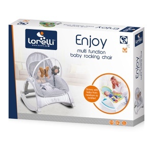 Ležaljka ljuljaška Enjoy zeleni mesec Lorelli 10110111932 - Img 2