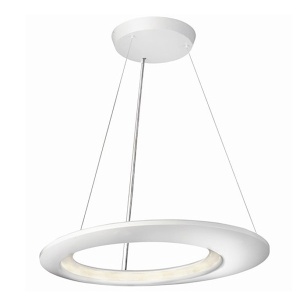 Luster i visilica Ecliptic bela Philips 40756/31/LI