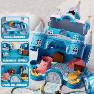 Magični zimski dvorac set sa figurama 33,2x22,8x36,6cm CO202341 - Img 2