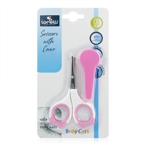 Makazice za Bebe sa Poklopcem Roze Lorelli 10240210003 - Img 3