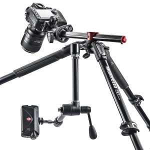 Manfrotto Tripod MT190XPRO4 190 Alu 4-S Horiz. Col - Img 2