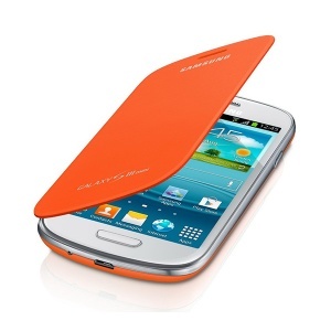Maska sa preklopom SAMSUNG S4 mini, narandzasta EF-FI919-BOE