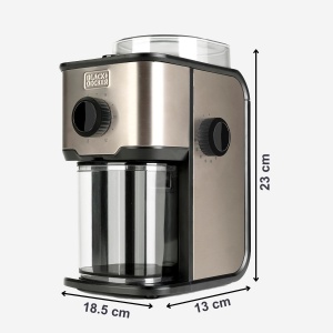 Mlin za kafu Black+Decker BXCG151E 150W 200gr 14 nivoa mlevenja - Img 4