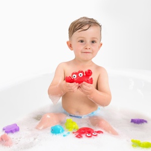 Morski drugari za kupanje plavi set Playgro 1037840 - Img 3