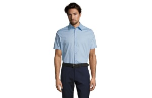 Muška košulja sa kratkim rukavima sky blue Broadway XL 317.030.52.XL