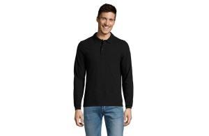 Muška polo majica sa dugim rukavima crna Winter Ii S 311.353.80.S