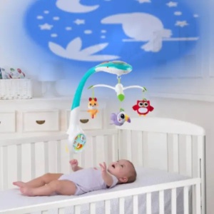 Muzička vrteška za bebe sa porjektorom Čarobna šuma Chicco A074981 - Img 3